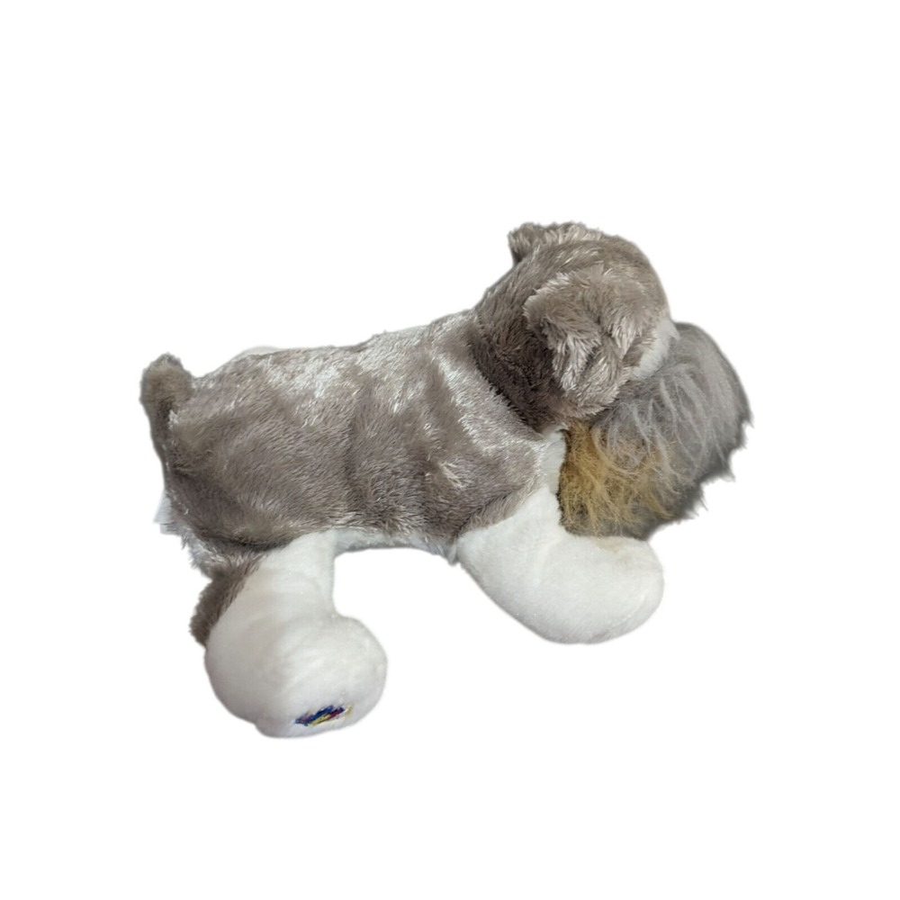 Ganz‎ Webkinz Schnauzer Plush Dog Grey White Stuffed Animal HS101 no code